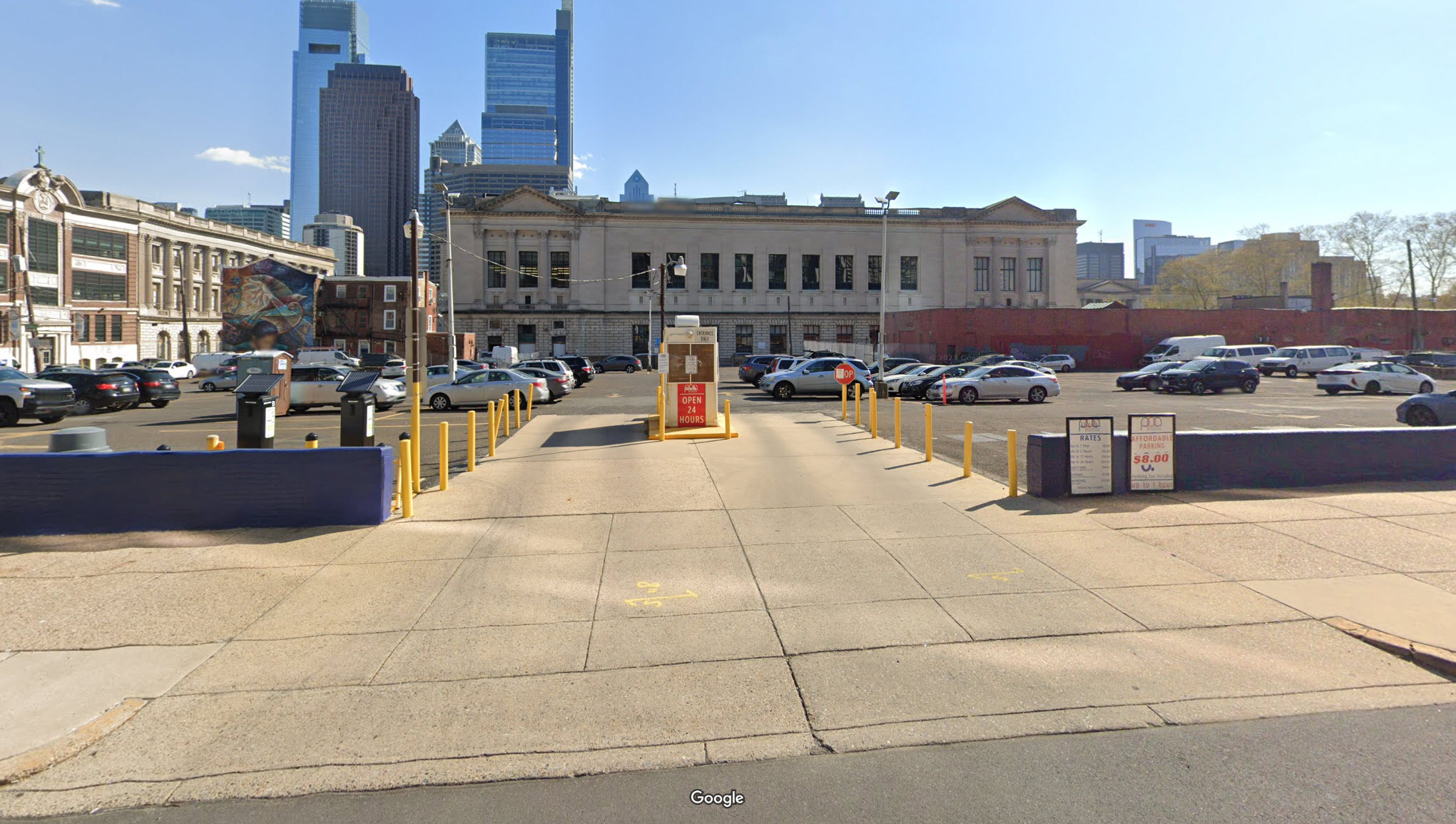 Exterior image of surface parking at 1901 Callowhill St.