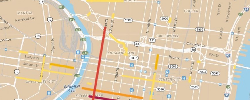 bike lane data map