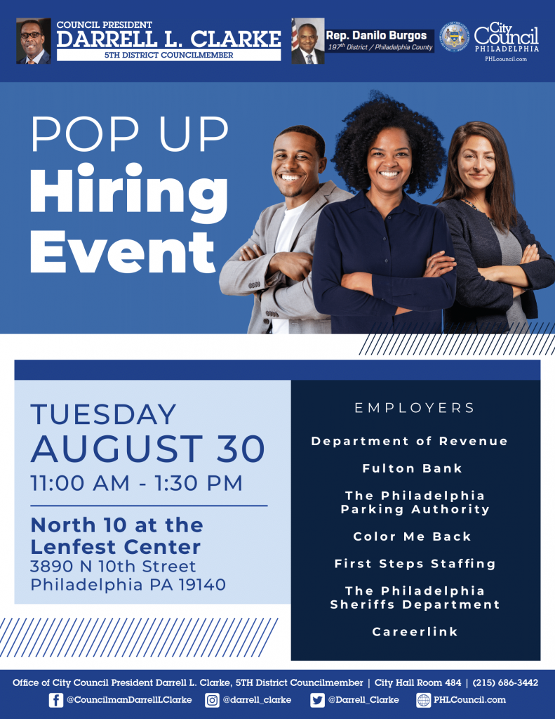 PPA to Attend Pop-up Hiring Event Hosted by Council President Darrell ...